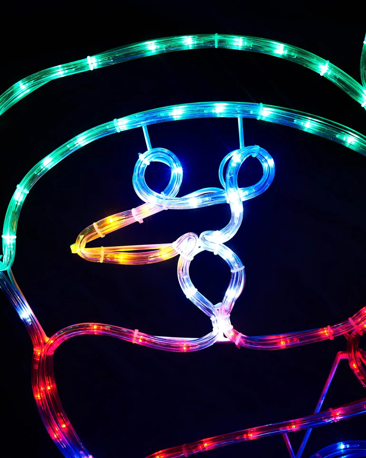 Snowman With Fire Rope Light
