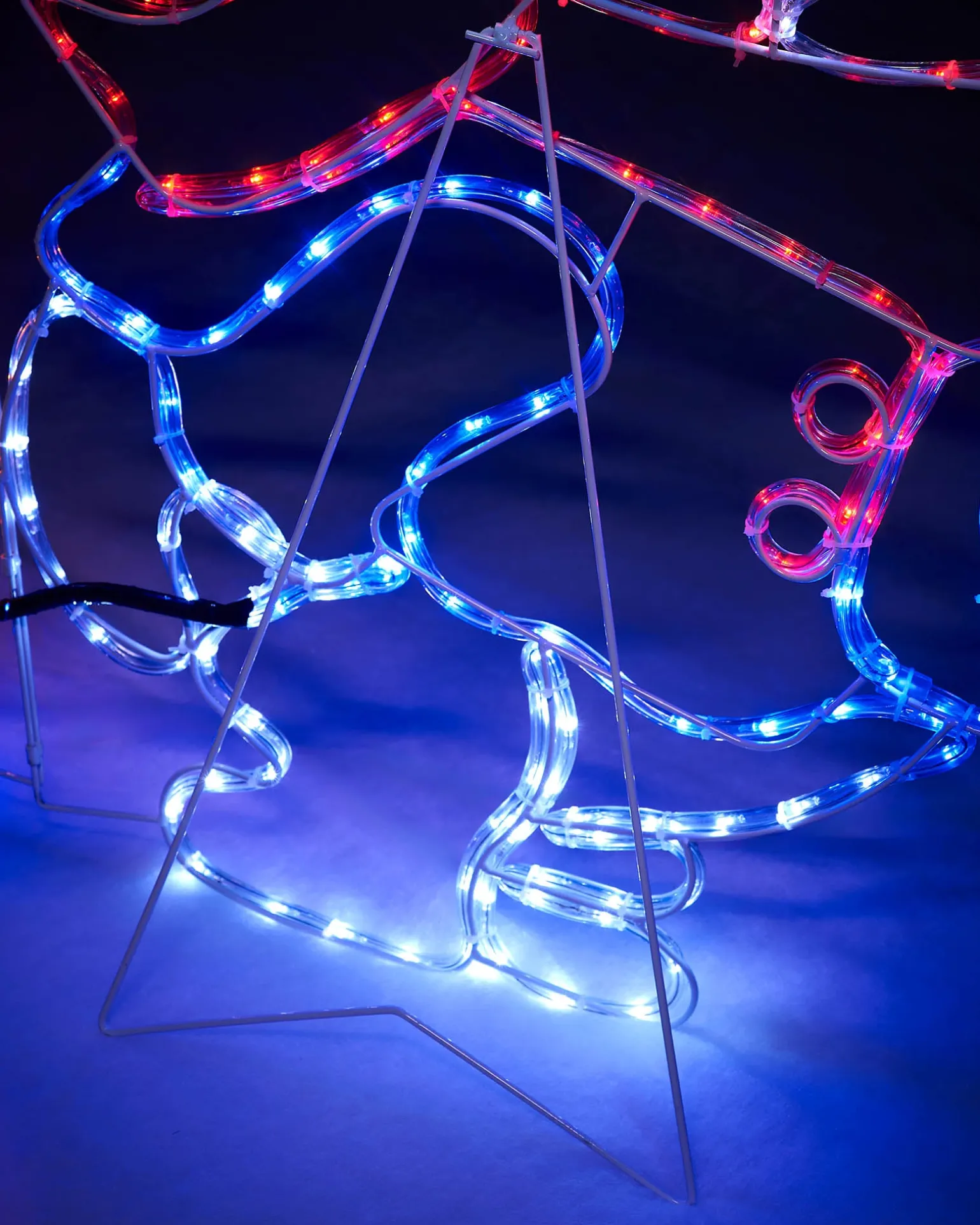 Snowman With Fire Rope Light