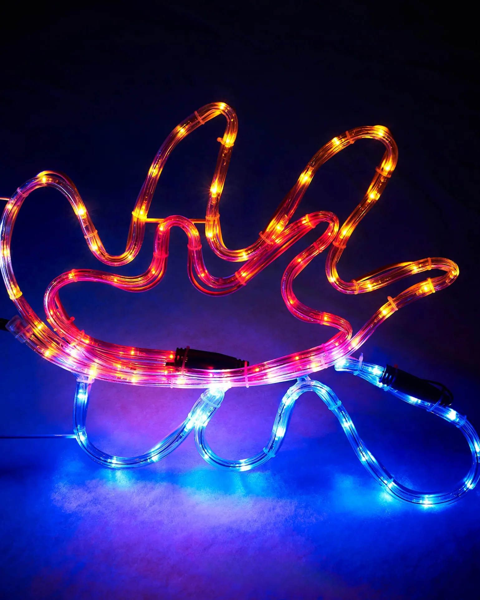 Snowman With Fire Rope Light