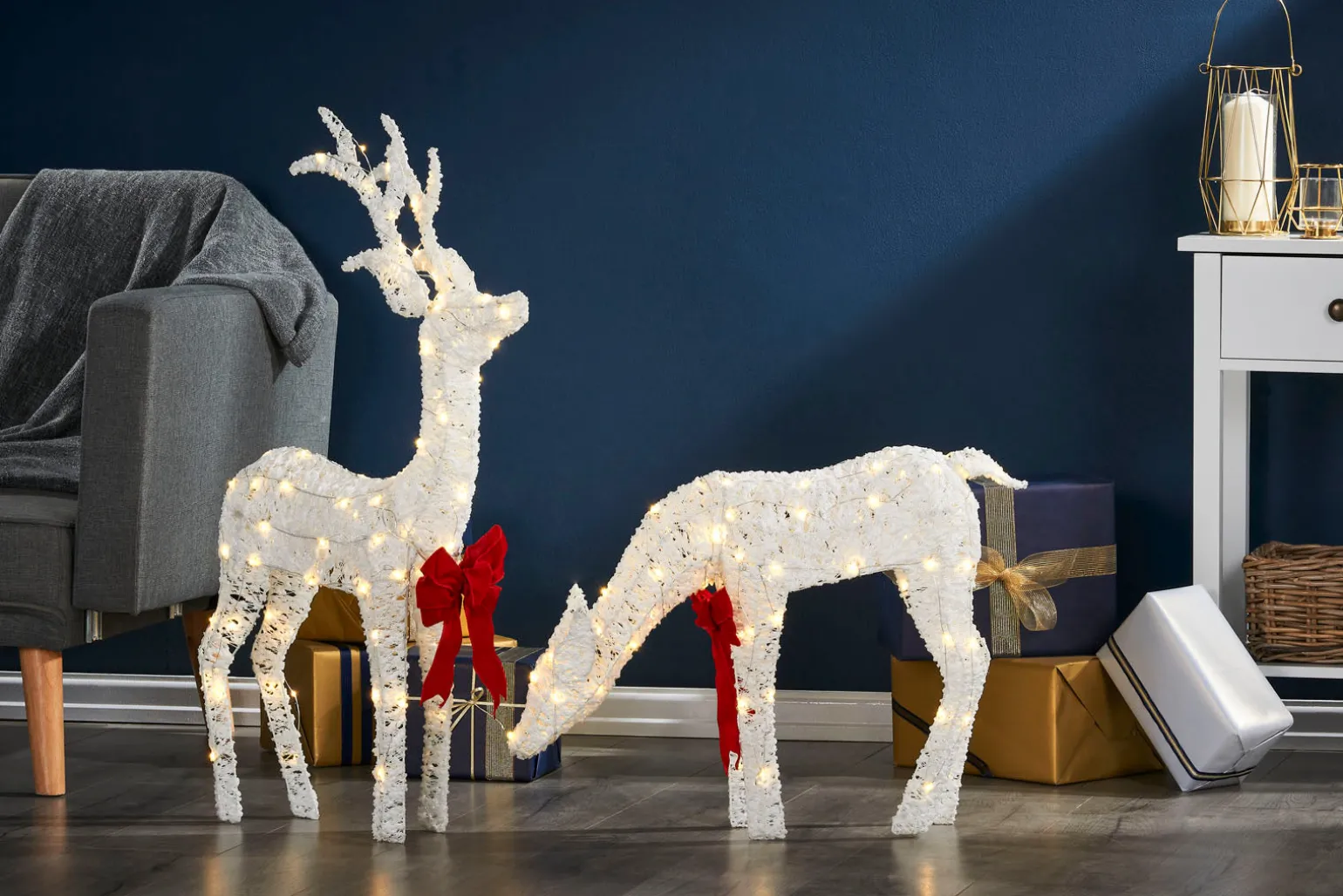 Stag & Deer Reindeer Silhouette, 90 Cm