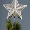 Star Christmas Tree Topper, Silver, 30 Cm