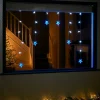 Star Curtain Net Light, Blue/White, 1.2 M