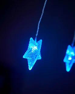 Star Curtain Net Light, Blue/White, 1.2 M