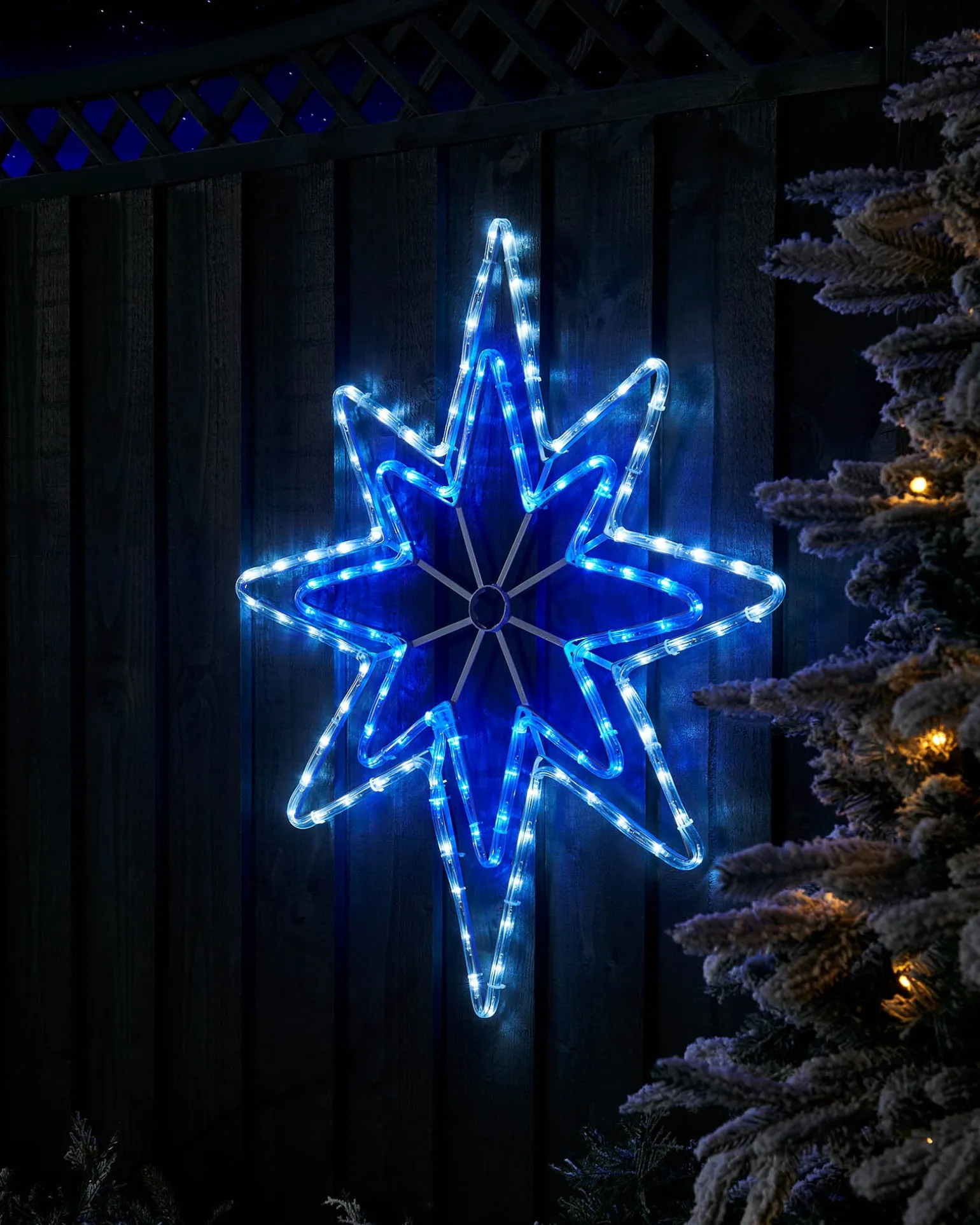 Star LED Rope Light Silhouette, 75 Cm