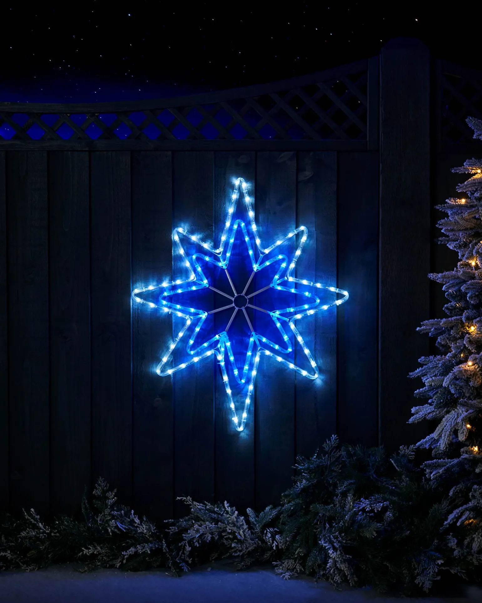 Star LED Rope Light Silhouette, 75 Cm