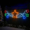 Star Motif Rope Light Silhouette, 190 Cm