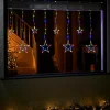 Star Silhouette Curtain Light, 2.1 M