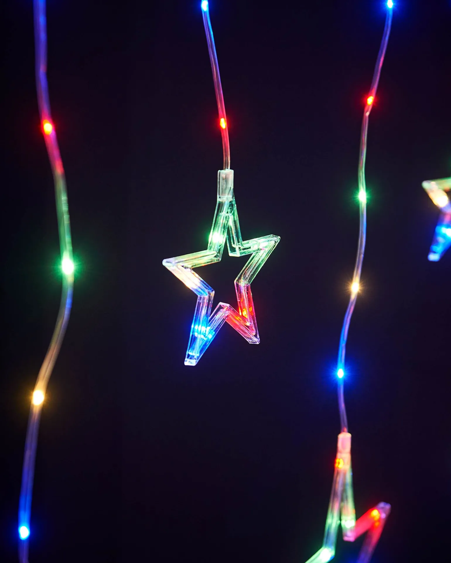 Star Silhouette Curtain Light, 2.1 M