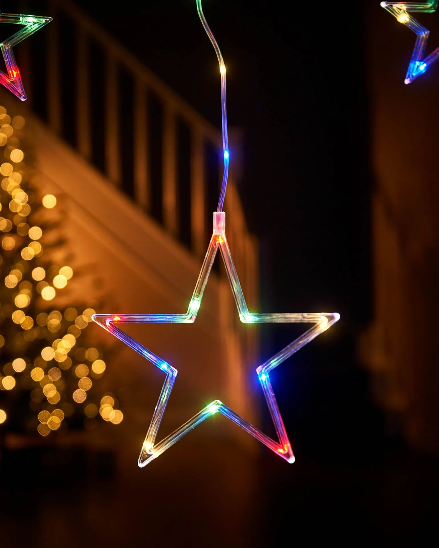 Star Silhouette Curtain Light, 2.1 M