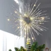 Starburst Christmas Tree Topper, Silver, 32 Cm