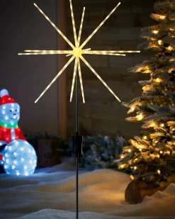 Starburst Pathway Stake Light, Warm White, 98 Cm