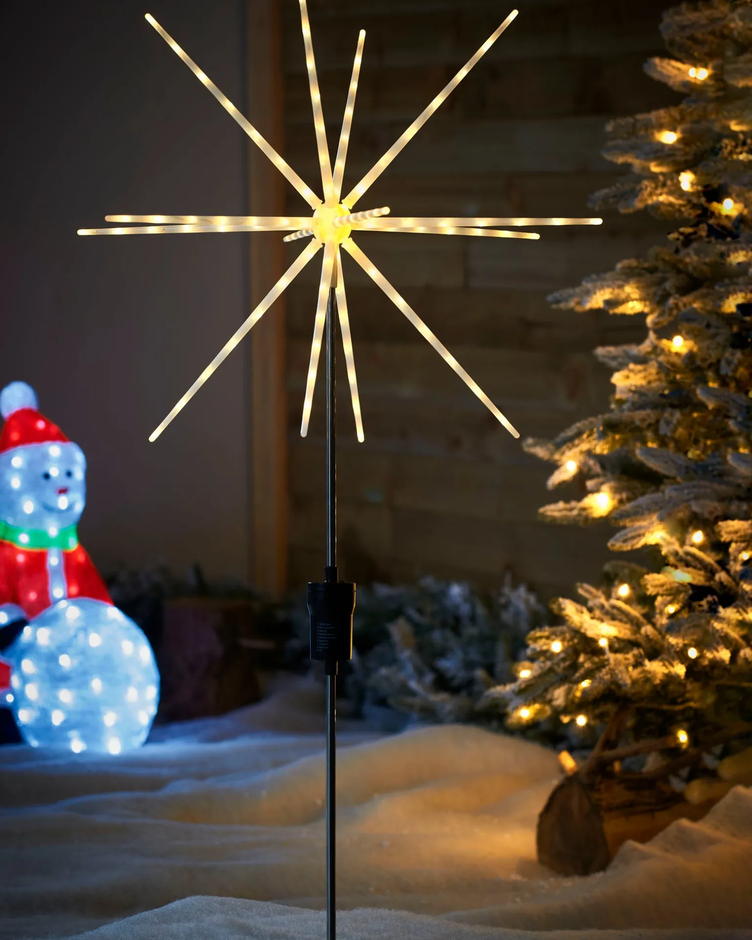 Starburst Pathway Stake Light, Warm White, 98 Cm
