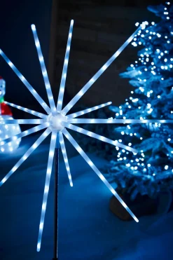 Starburst Pathway Stake Light, Ice White, 98 Cm