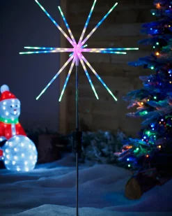 Starburst Pathway Stake Light, Multi-Coloured, 98 Cm