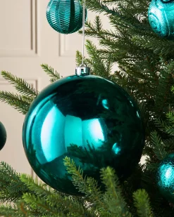 Teal Large Gloss Shatterproof Bauble, 20 Cm
