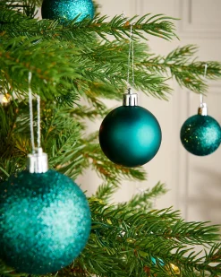 Teal Shatterproof Bauble, 50 Pack
