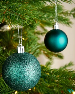Teal Shatterproof Bauble, 50 Pack