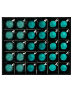 Teal Shatterproof Bauble, 50 Pack