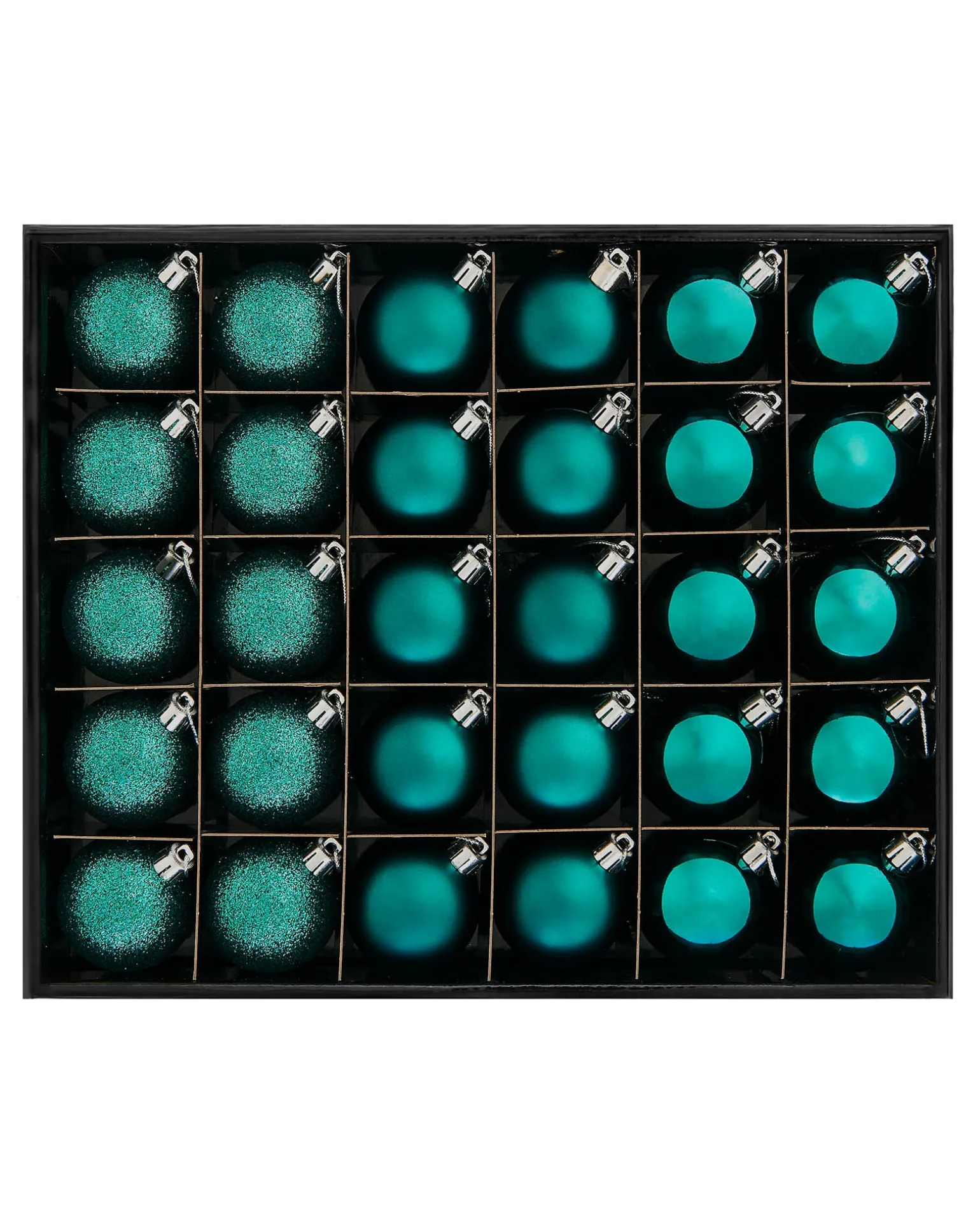 Teal Shatterproof Bauble, 50 Pack