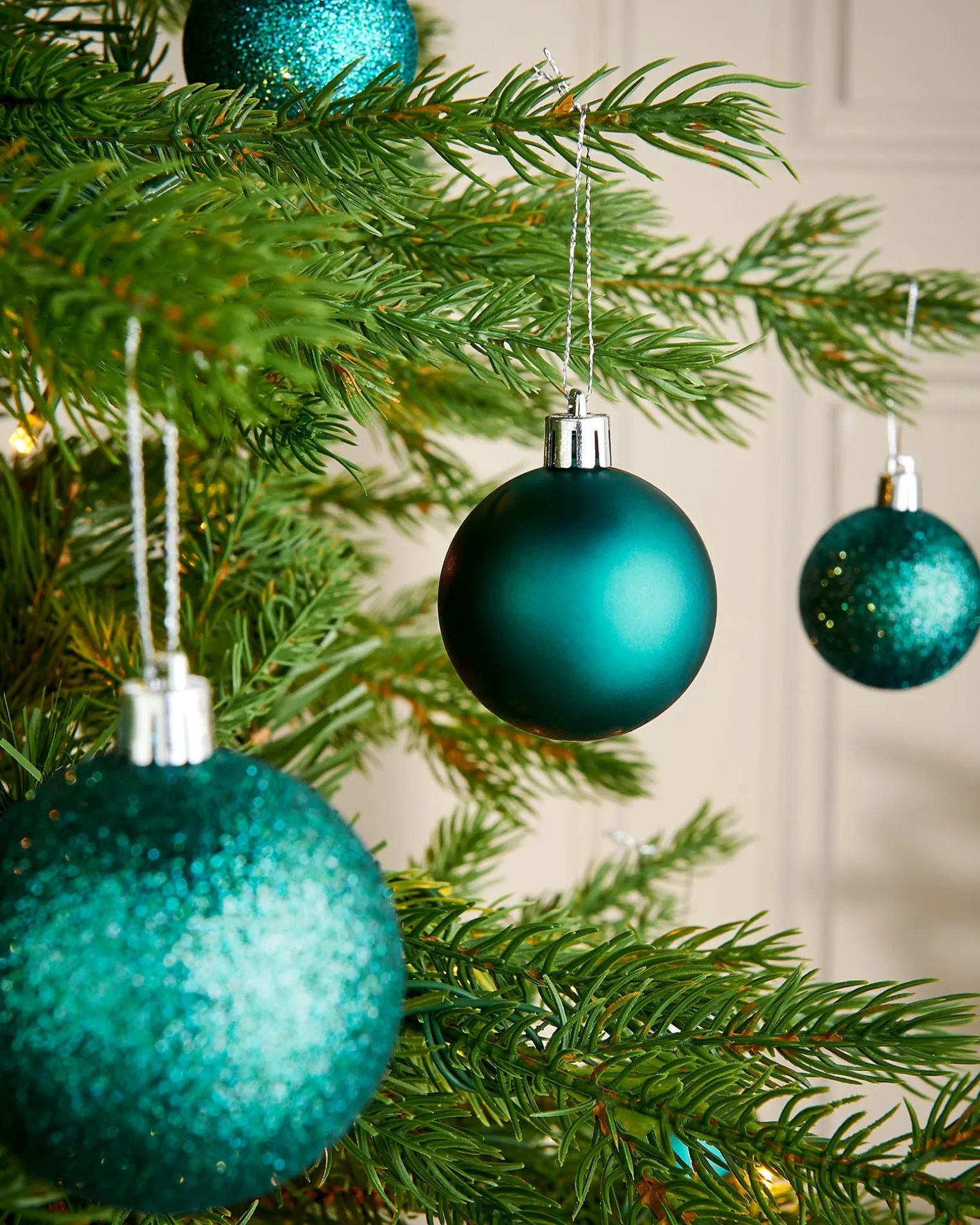 Teal Shatterproof Bauble, 50 Pack