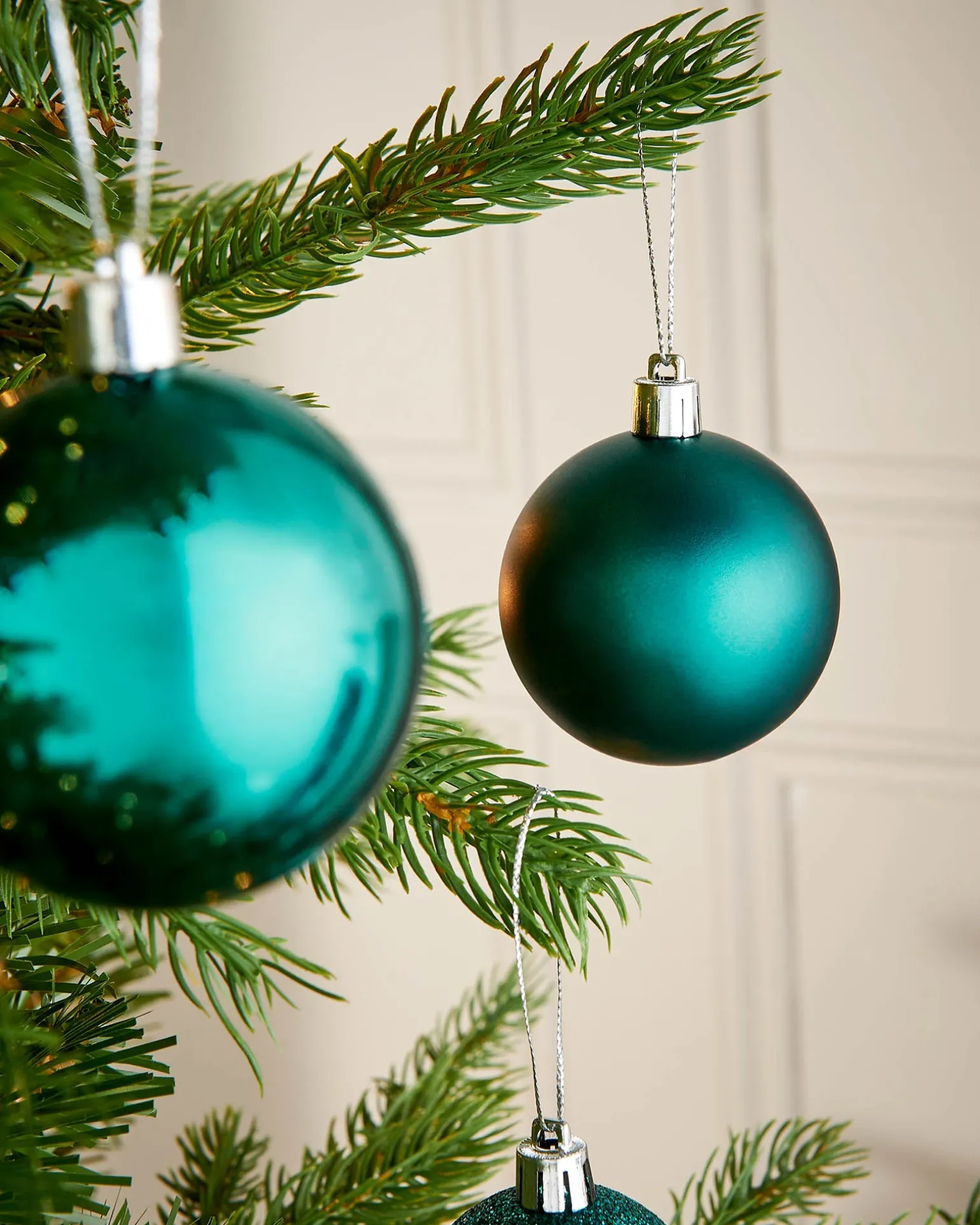 Teal Shatterproof Bauble, 50 Pack