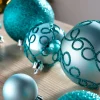 Teal Shatterproof Baubles, 50 Pack