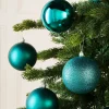 Teal Shatterproof Baubles, 9 Pack, 10 Cm