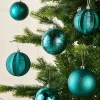 Teal Shatterproof Baubles, 16 Pack, 8 Cm