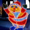 Tinsel Santa LED Rope Light Silhouette, 92 Cm