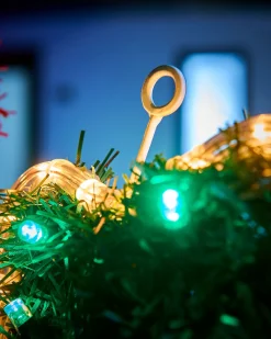 Tinsel Santa LED Rope Light Silhouette, 92 Cm