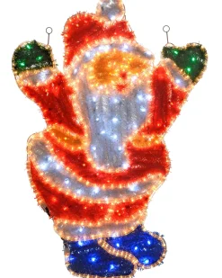 Tinsel Santa LED Rope Light Silhouette, 92 Cm