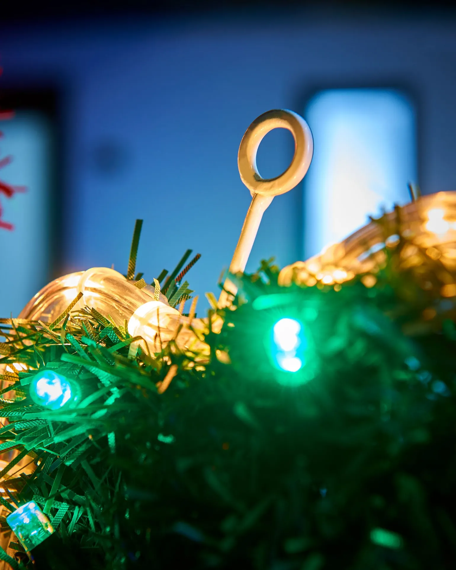 Tinsel Santa LED Rope Light Silhouette, 92 Cm