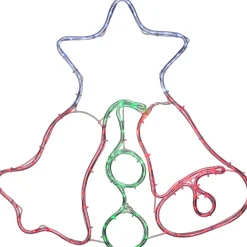 Twin Bells Rope Light Silhouette, 48 Cm