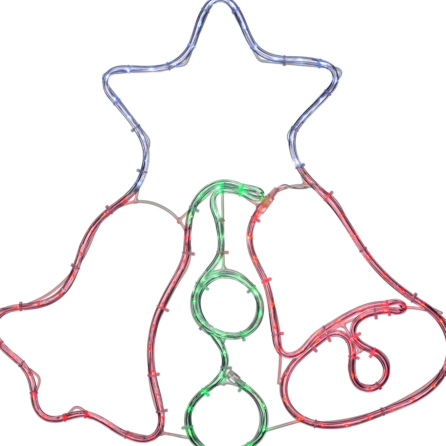 Twin Bells Rope Light Silhouette, 48 Cm