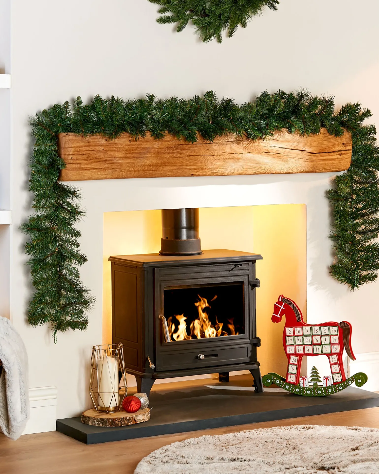 Victorian Pine Garland, 9 Ft