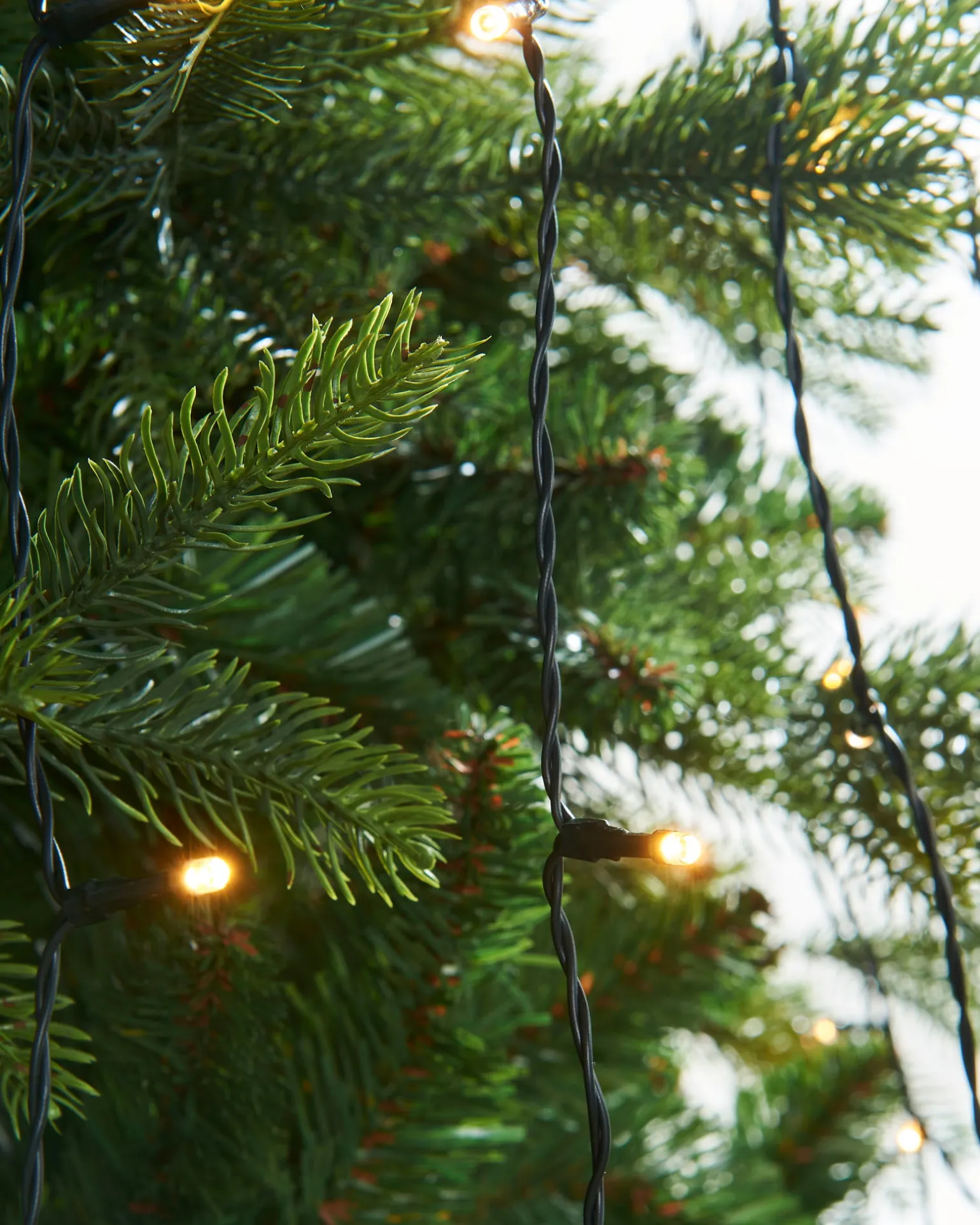 Warm White LED Christmas Tree Light String, 2 M