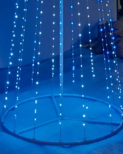 Waterfall Christmas Tree, Blue/White, 2.1 M
