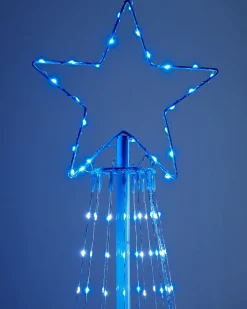 Waterfall Christmas Tree, Blue/White, 2.1 M