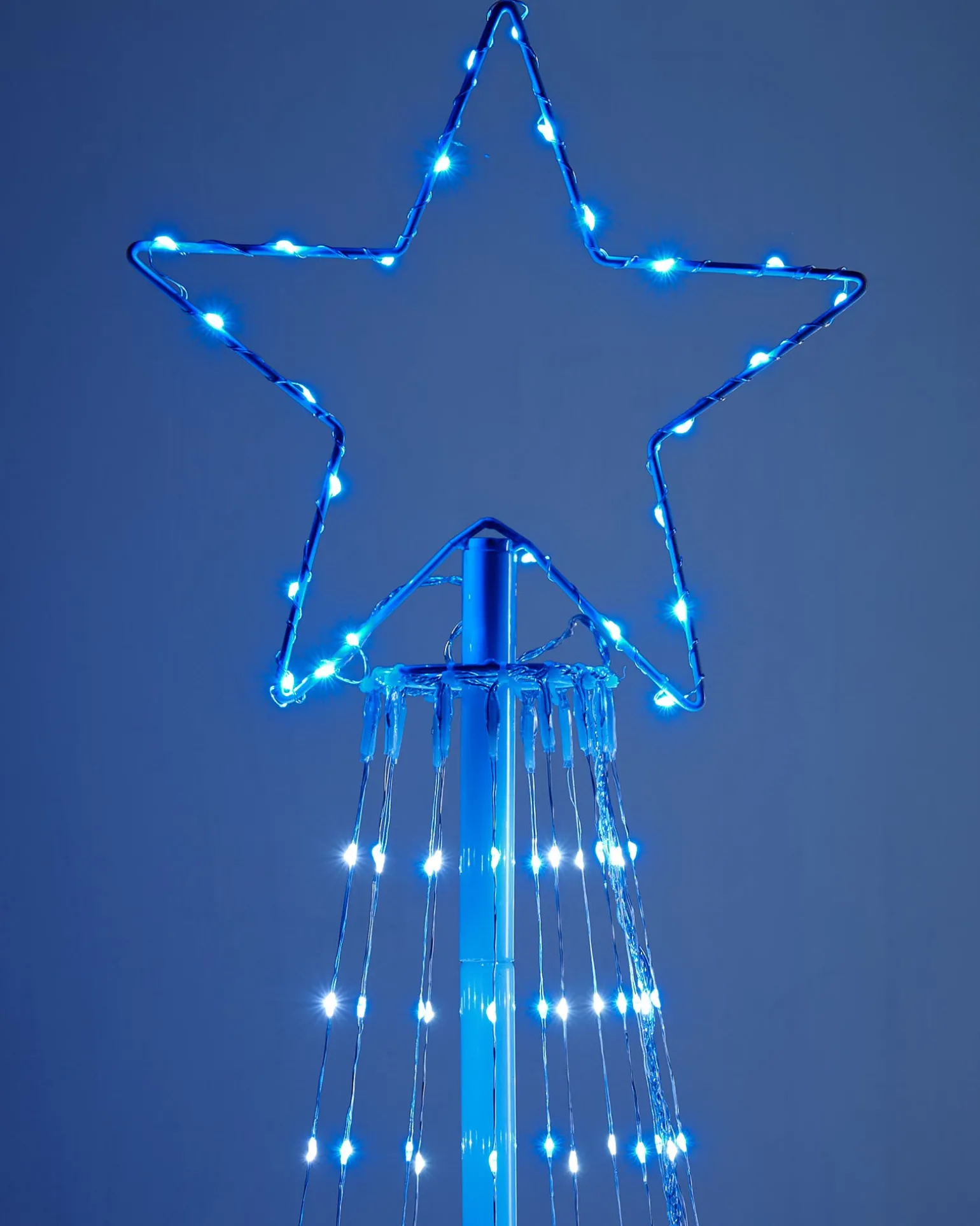 Waterfall Christmas Tree, Blue/White, 2.1 M