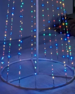 Waterfall Christmas Tree, Multi-Coloured, 2.1 M