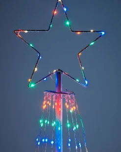 Waterfall Christmas Tree, Multi-Coloured, 2.1 M