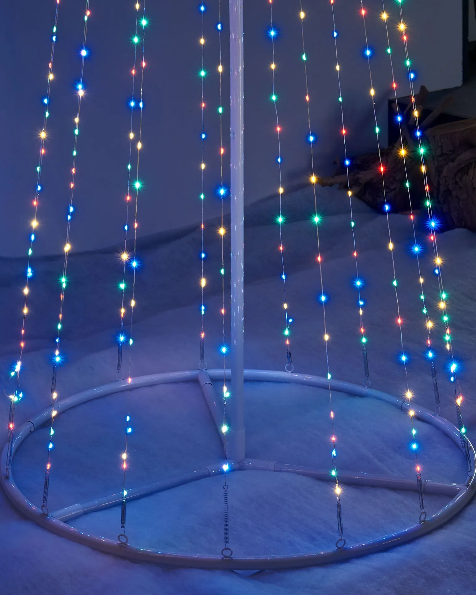 Waterfall Christmas Tree, Multi-Coloured, 2.1 M