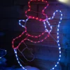Waving Snowman Rope Light Silhouette, 51 Cm