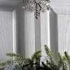 Welcome Wreath Door Hanger, Silver, 38 Cm