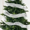 White Mesh With Pale Gold Foil, 9 M