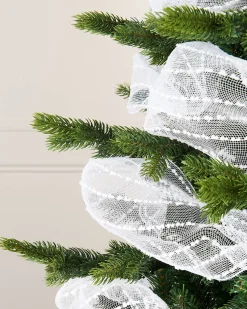 White Mesh With White Dacron Lines, 9 M