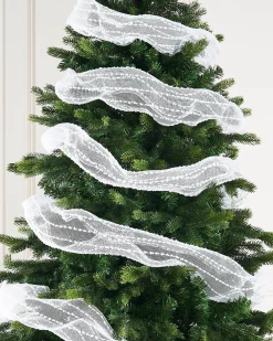White Mesh With White Dacron Lines, 9 M