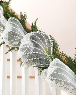 White Mesh With White Dacron Lines, 9 M
